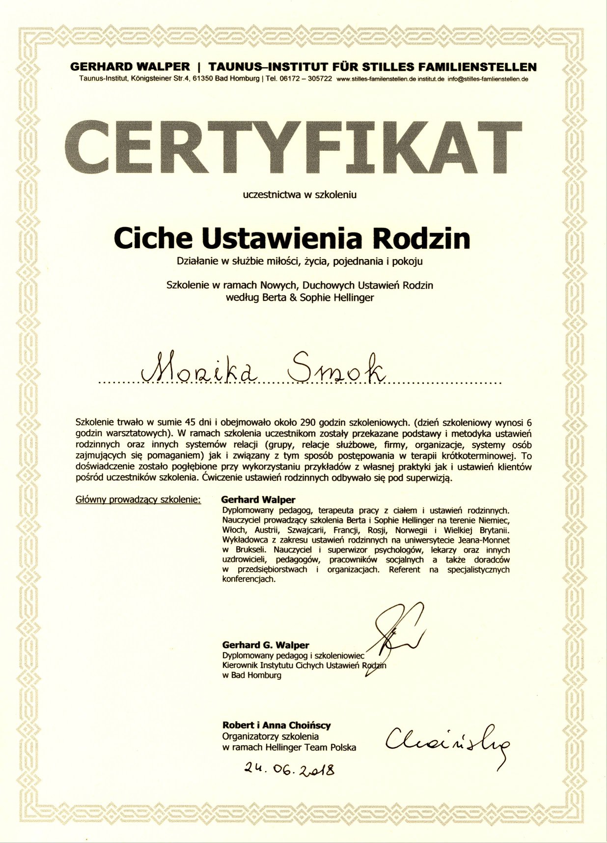 Monika Renkas - Pieniądze i relacje. Certyfikat 'Ciche Ustawienia Rodzin'